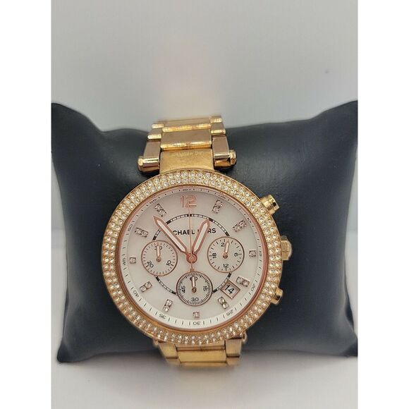 Michael Kors Parker MK5491 Womens Stainless Steel Analog Dial Quartz Watch AM118 - Picture 1 of 10